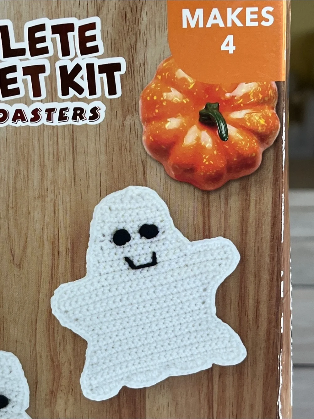 Needles Creations Ghost Coaster Crochet Kit - complete set